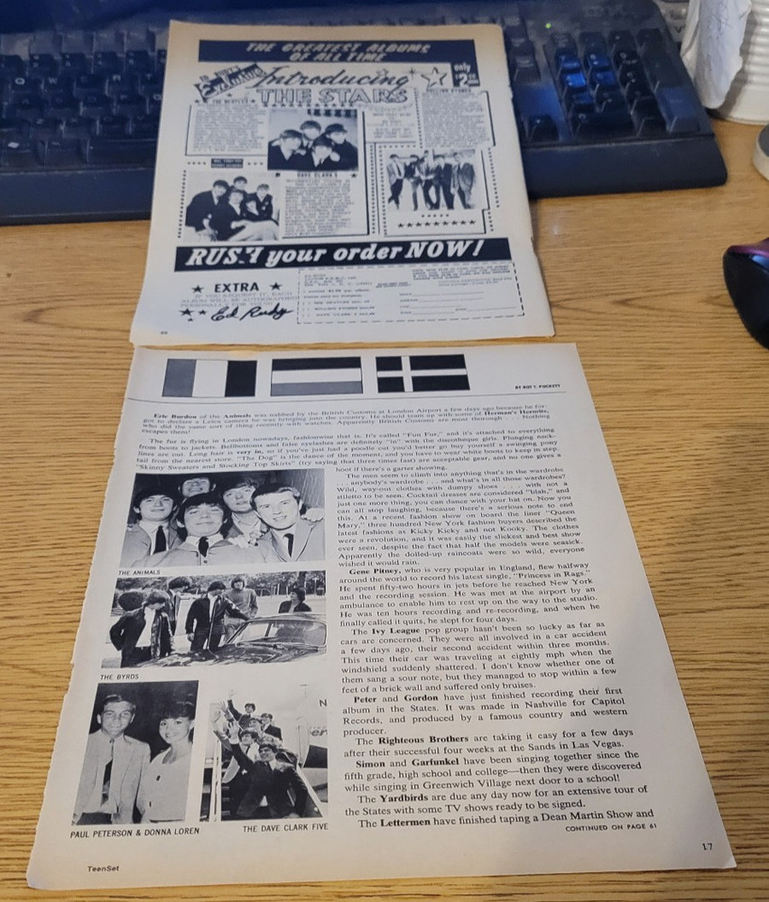 (2) Dave Clark 5 Clippings