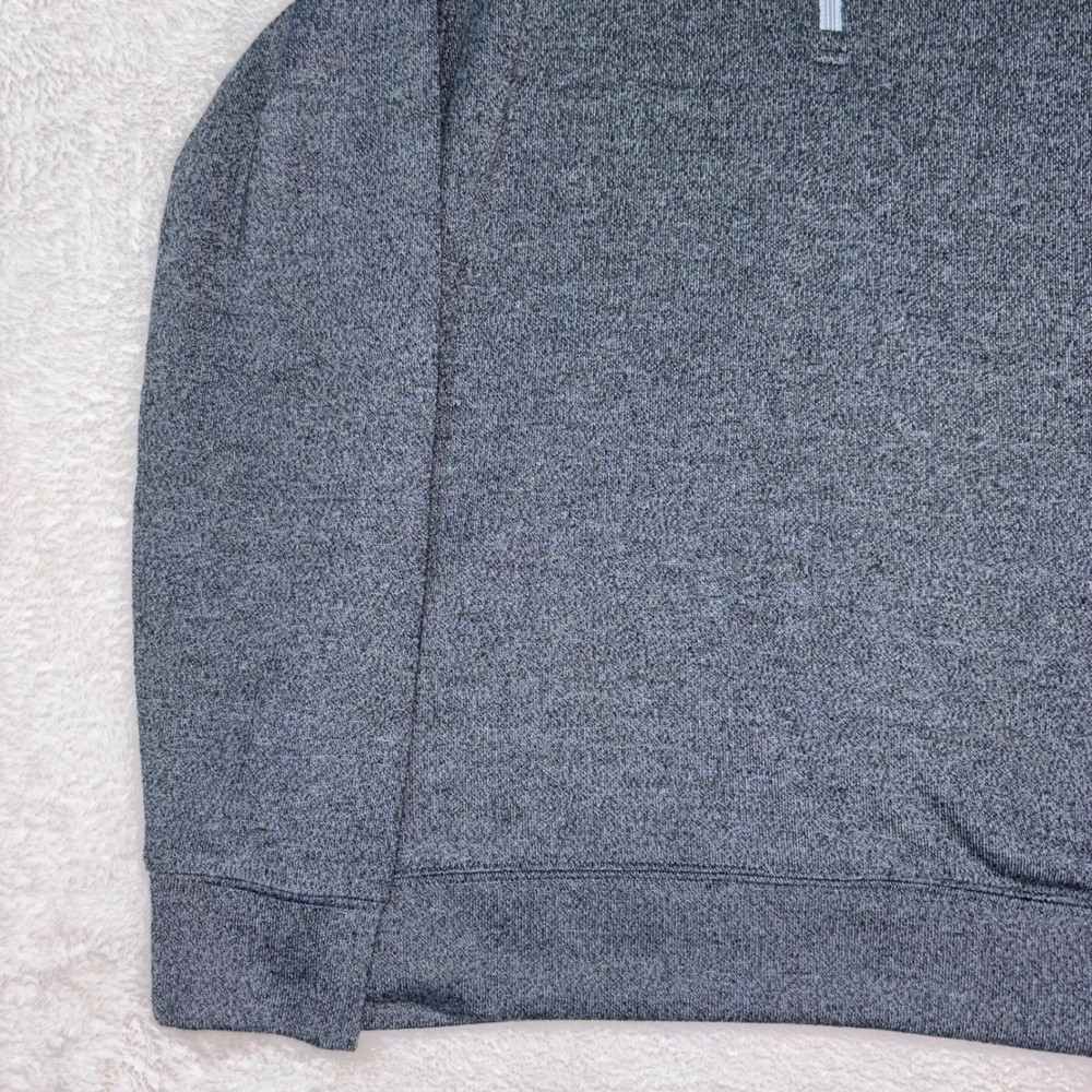Dunning Golf Mens Gray Heather Quarter Zip Pullover Sweater Size Small