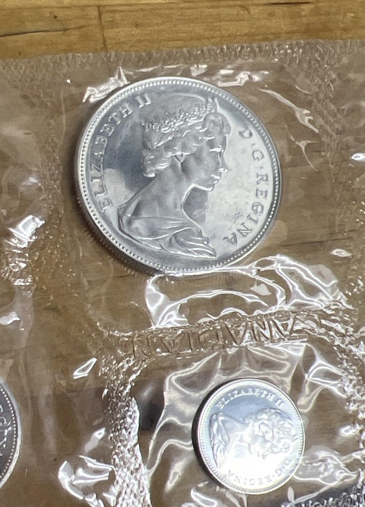 1967 Canada .800 Silver Proof Like Set In Cello