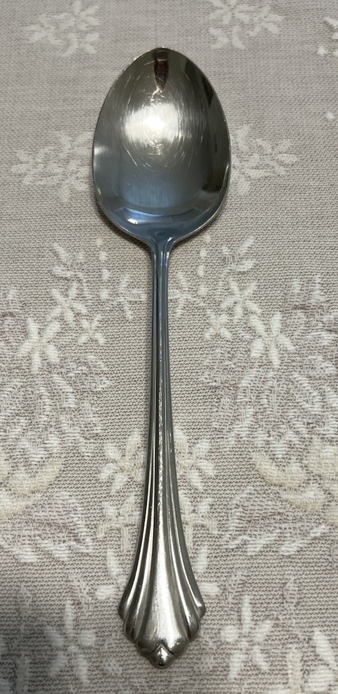 Oneida Bancroft Serving Set: Meat Fork, Serving Spoon and Sugar Spoon
