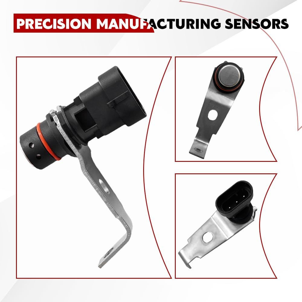 12596851 Premium Engine Crankshaft Position Sensor Compatible with Chevry...