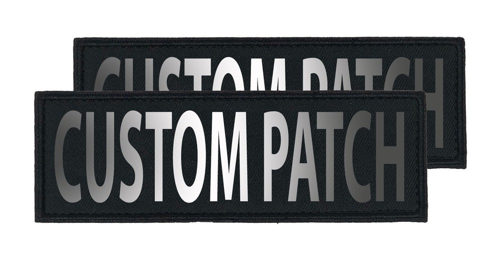 Personalized Patch (2 Per Pack) - 1.5 x 4" (Reflective Lettering)