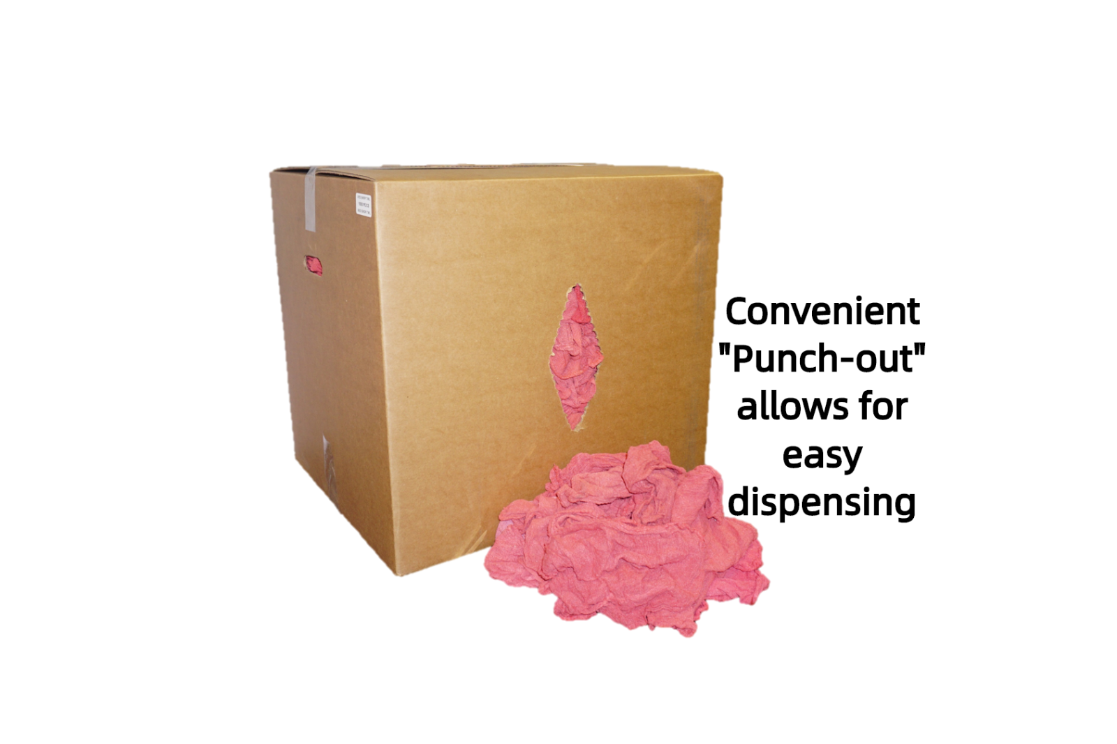 Pallet (12 Boxes) 1000 PC per Box Industrial Shop Rags Cleaning Towels Red 12x14