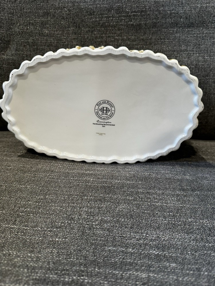 FITZ & Floyd Carrington Asparagus Planter, Cachepot, Serving Piece