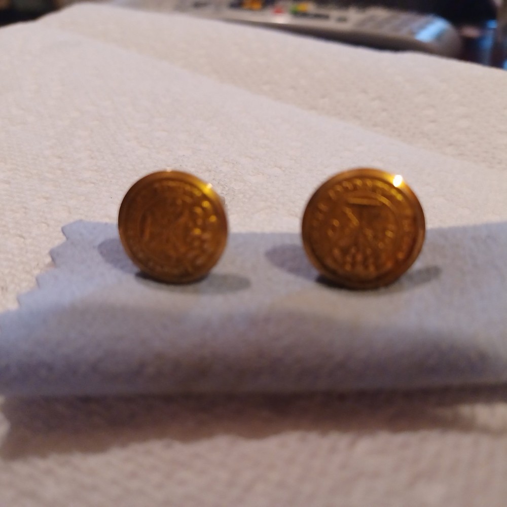 Animus Opibusque Parati Cuff Links - Vintage EUC