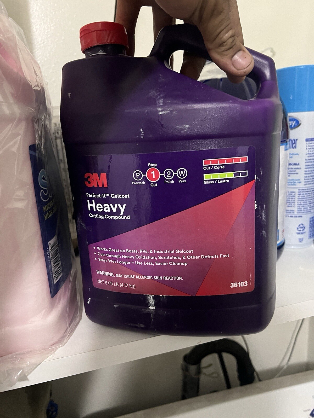 3M 36103 Perfect-It Gelcoat Heavy Cutting Compound Fiberglass Oxidation Remover