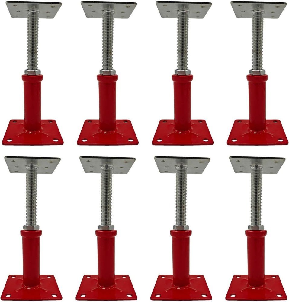 Adjustable Support Beam Jack Post, 5 to 8.5 Inch, 8-Pack for Leveling