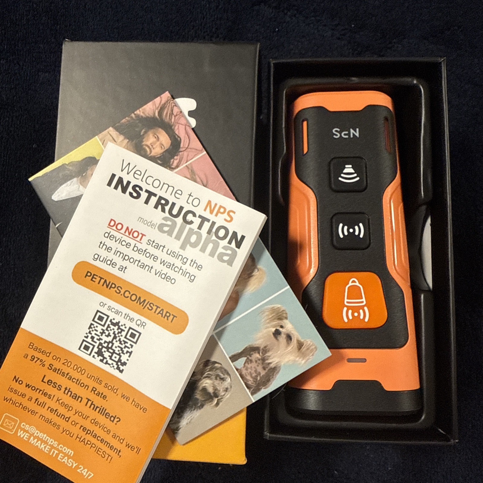 NPS Rechargeable Ultrasonic Dog Training Device Effective Safe Bark Control New