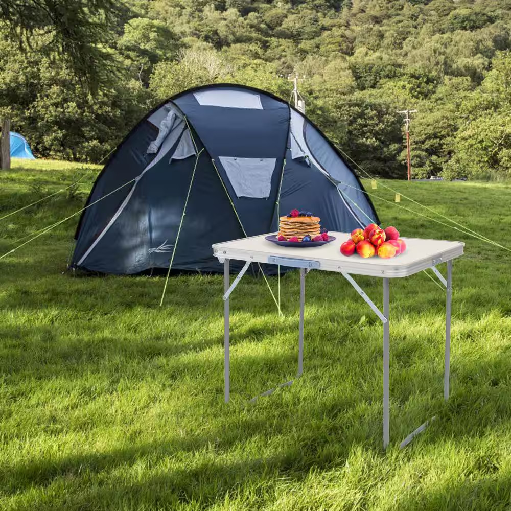 Rectangle Aluminum Folding Picnic Table