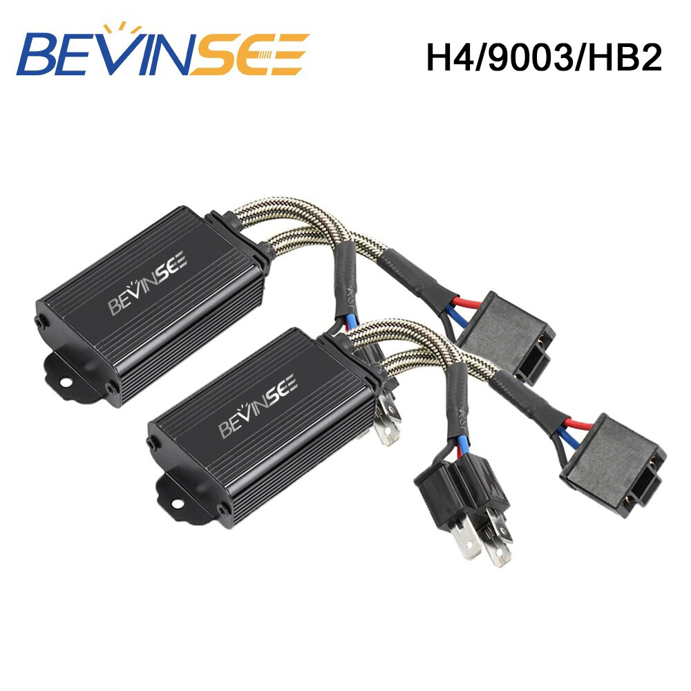 9003 H4 LED Headlight Canbus Load Resistor Decoder No Error Anti Flicker Adapter