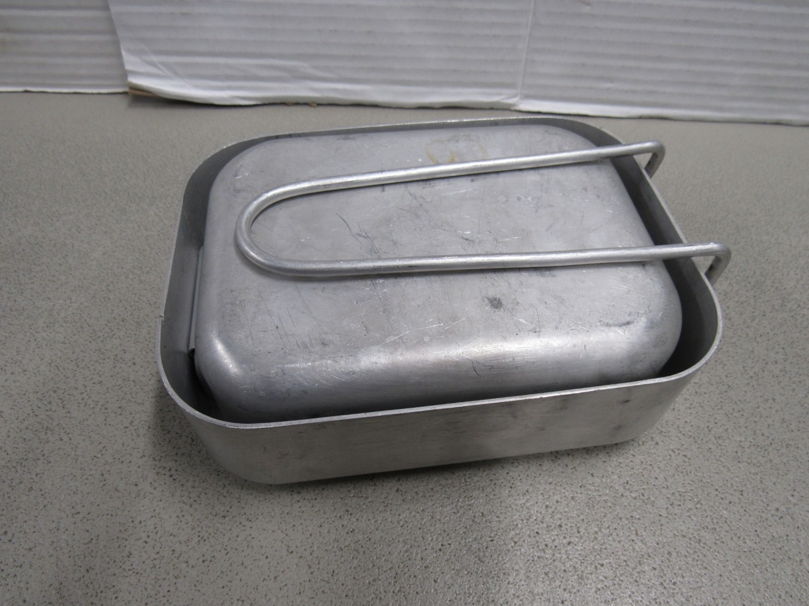 1981 Dutch Military Mess Kit Cooking Set 2 Piece Aluminum Pans Marked KL 81