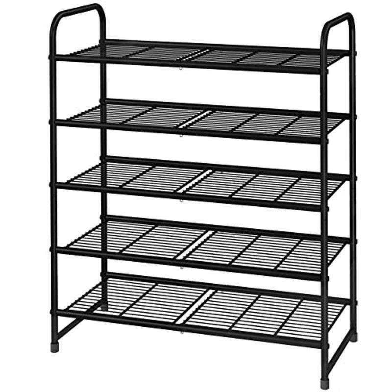 Adjustable 5-Tier Shoe Rack Shelf Expandable & Multifunctional Storage Organizer