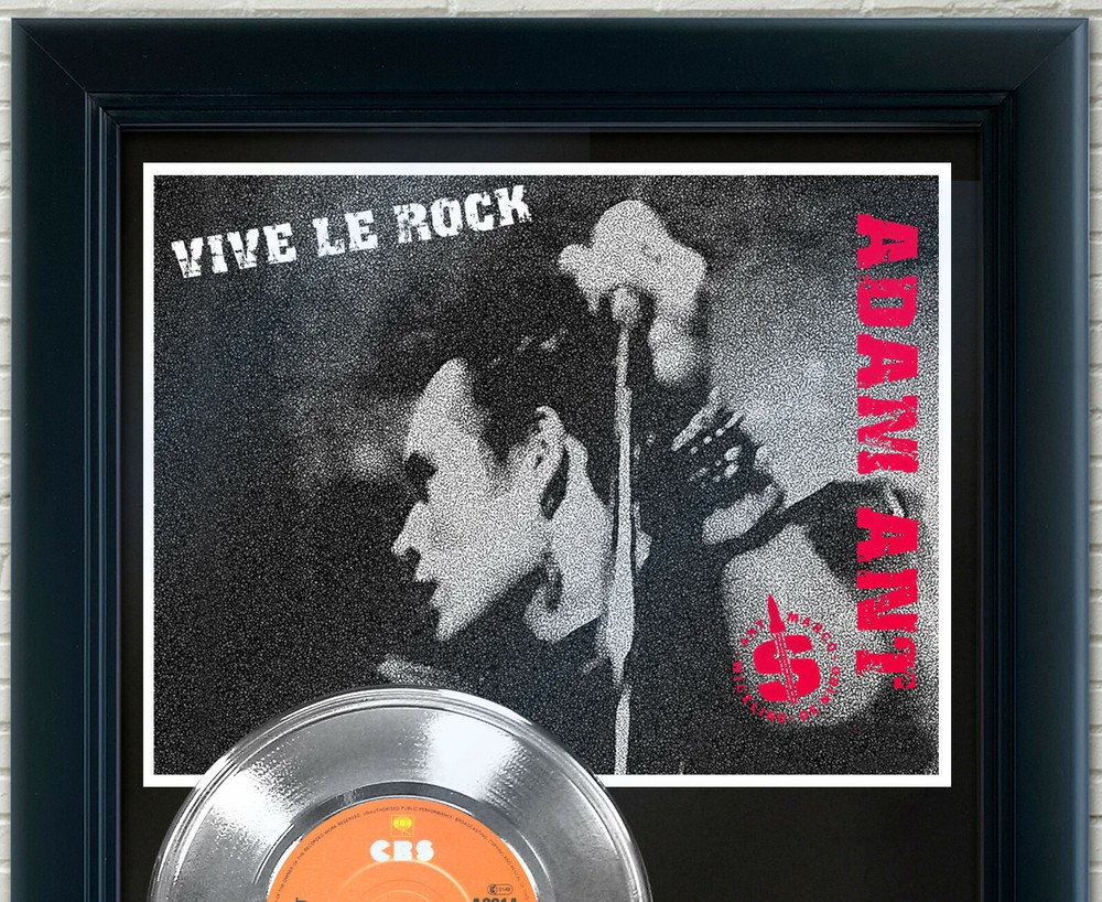 Adam Ant "Puss'n Boots" Silver Framed Record Display