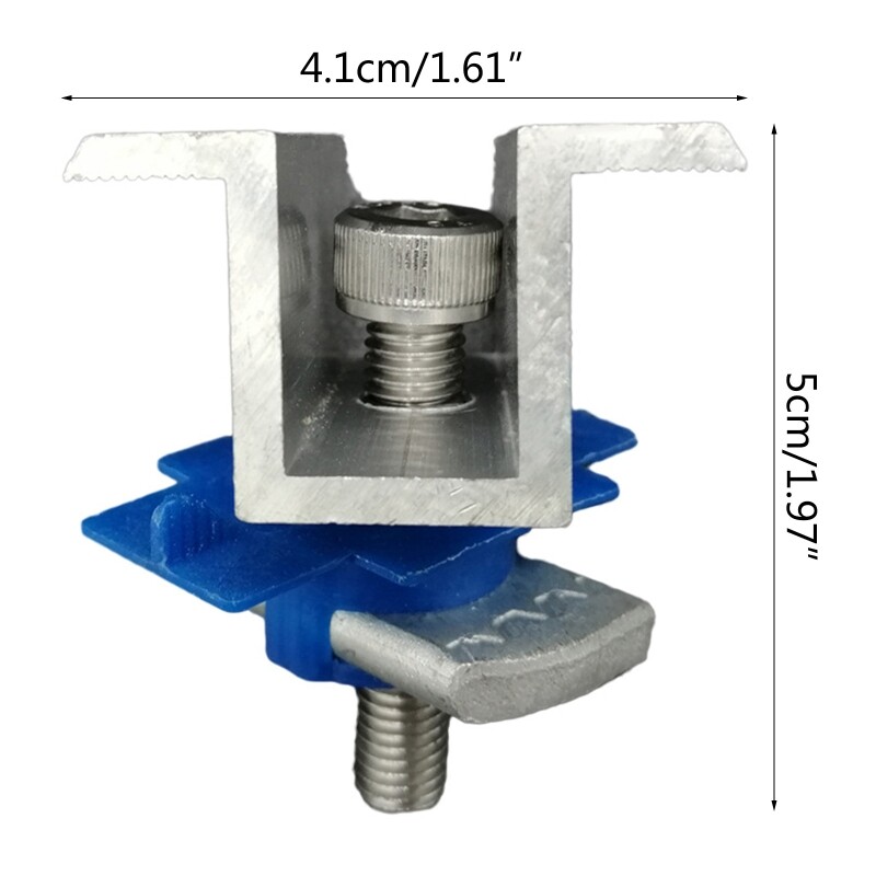 10 Pcs Solar Panel Clamps Solar Panel Mounting Bracket Clamp Easy to Install
