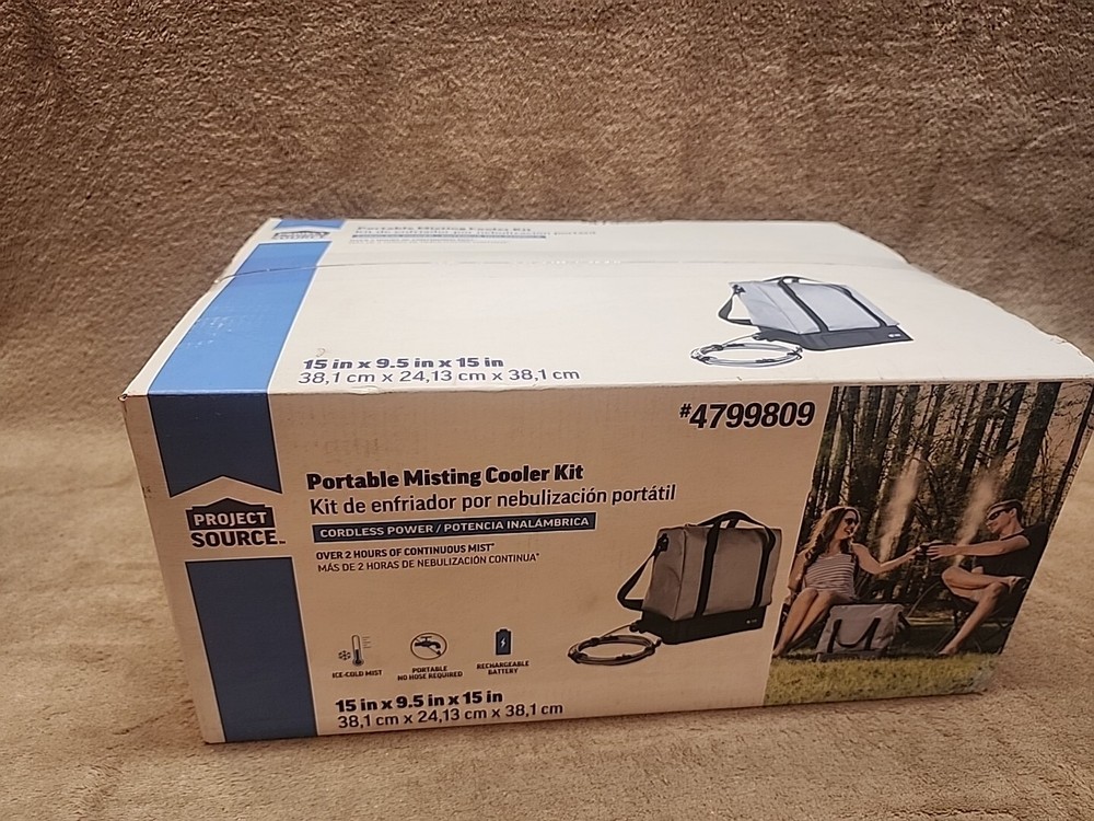 New Sealed Project Source Portable Misting Cooler Kit #4799809