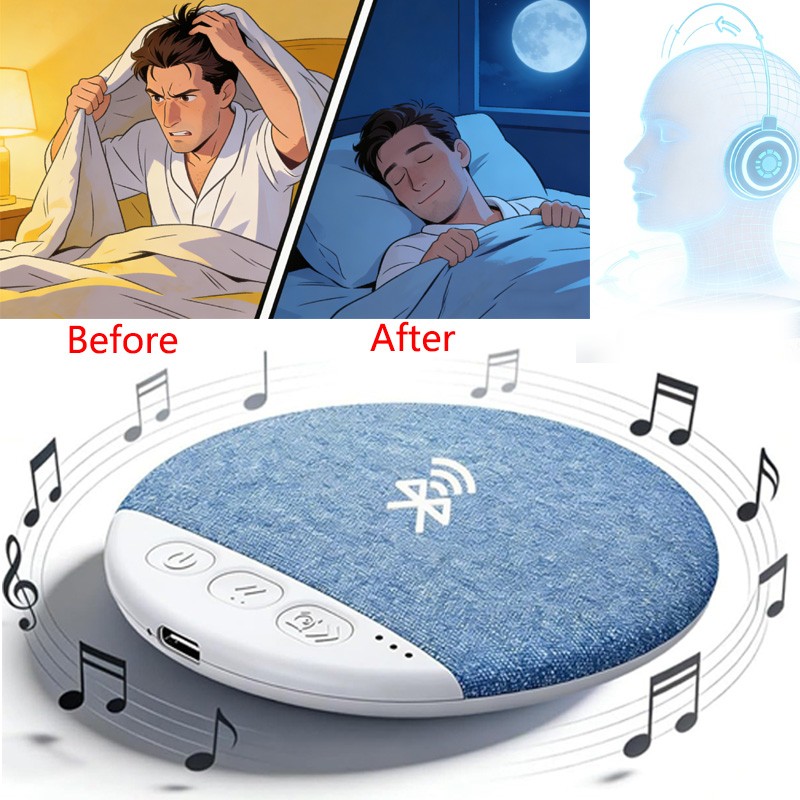 Under Pillow Speaker For Sleeping Bone Conduction Speaker With White Noise Timer