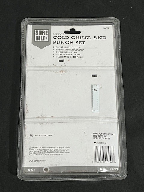 Sure Bilt 8 Piece Cold Chisel and Punch Set 98078