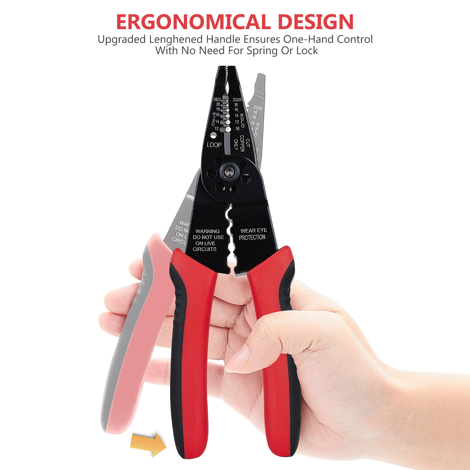 WGGE WG-015 Professional crimping tool / Multi-Tool Wire Stripper and Cutter