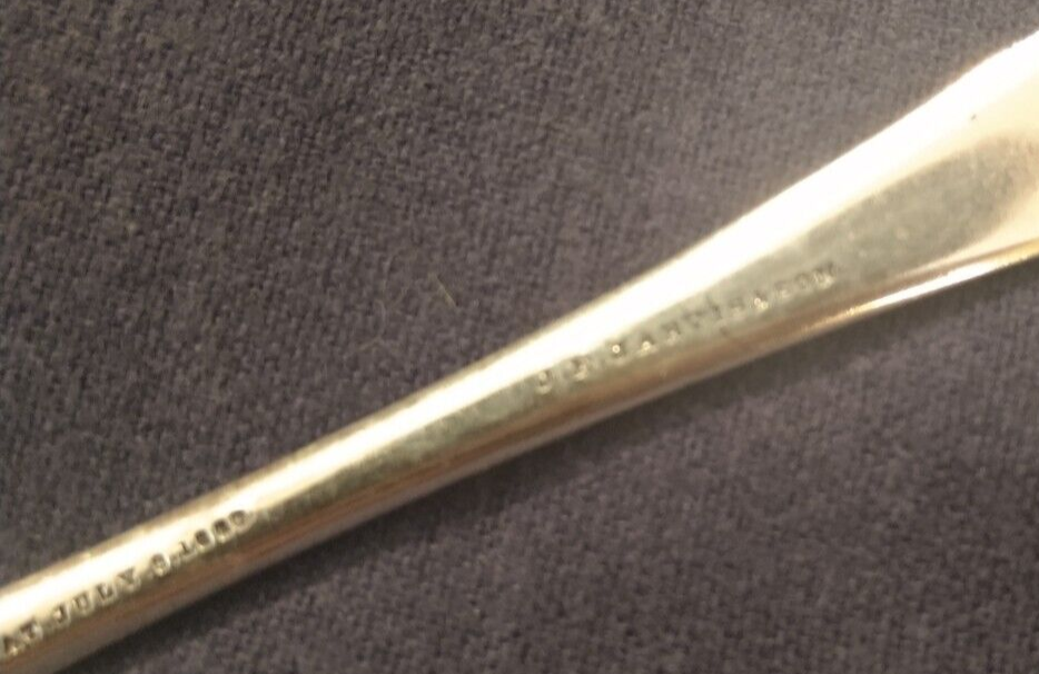 silverplated COLD MEAT (serving) FORK fancy beaded SHELL PATTERN Jarvis & Son