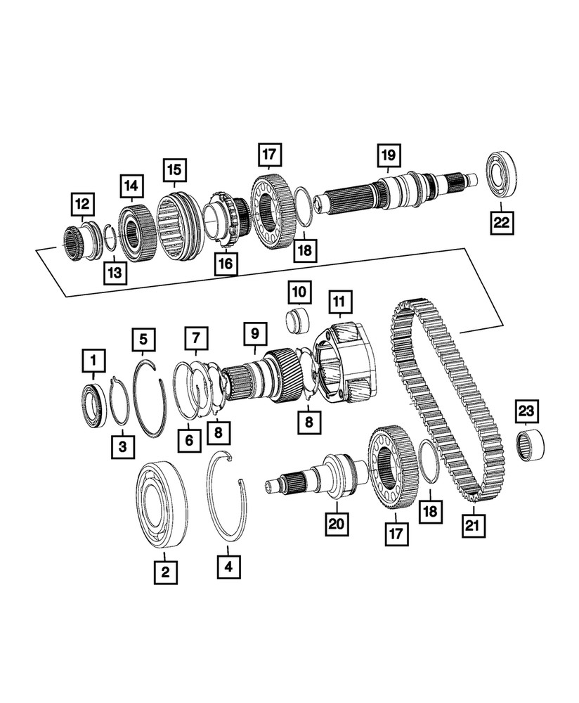 Genuine Mopar Input Gear 68088045AA