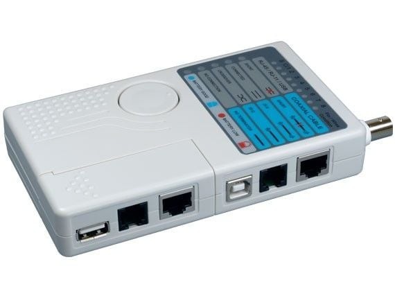 Multi Functional RJ11, RJ45, USB and BNC Cable Tester