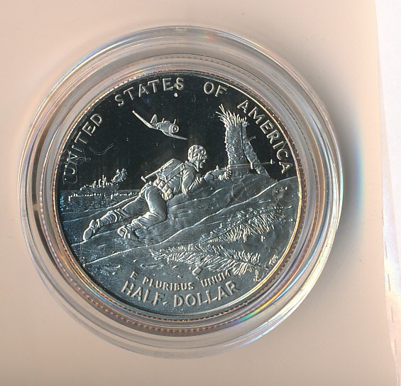 WW11 COMMEMORATIVE HALF DOLLAR 1991-95 -# AA
