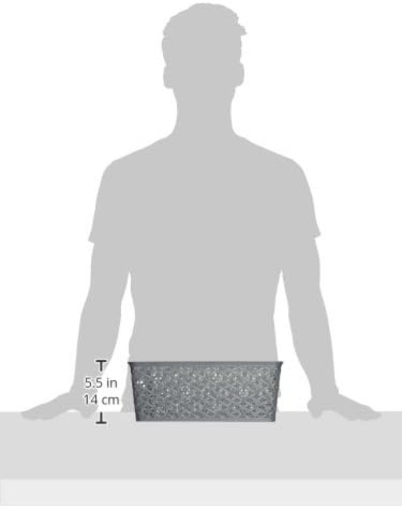 Resin Form Tote Bag, Medium, Silver