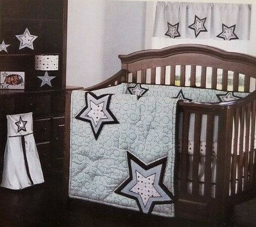 Bean Sprout Mod Star Fitted Crib Sheet NIP