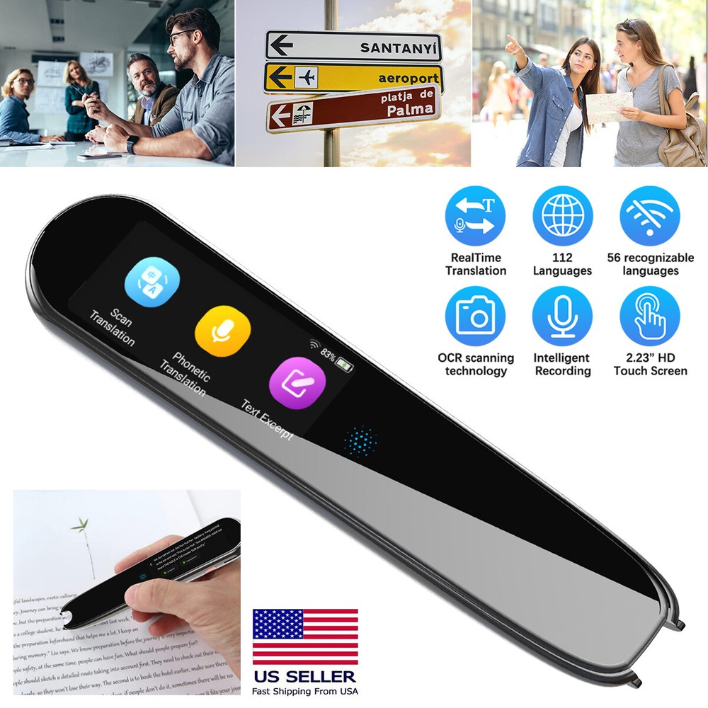 Language Translator Device Smart Recording 112 Language Real Time Translator pen
