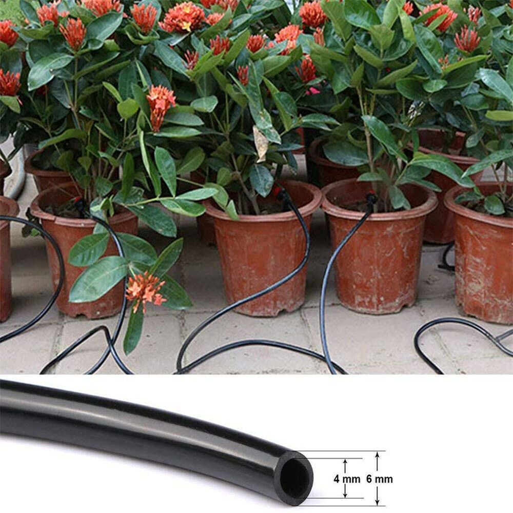 100FT 30M Auto Drip Irrigation System Kit Timer Micro Sprinkler Garden Watering