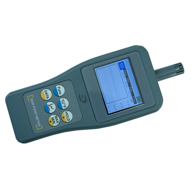 Dew Point Gauge Meter Thermometer Temperature PPMv Wet Bulb Temperature Tester