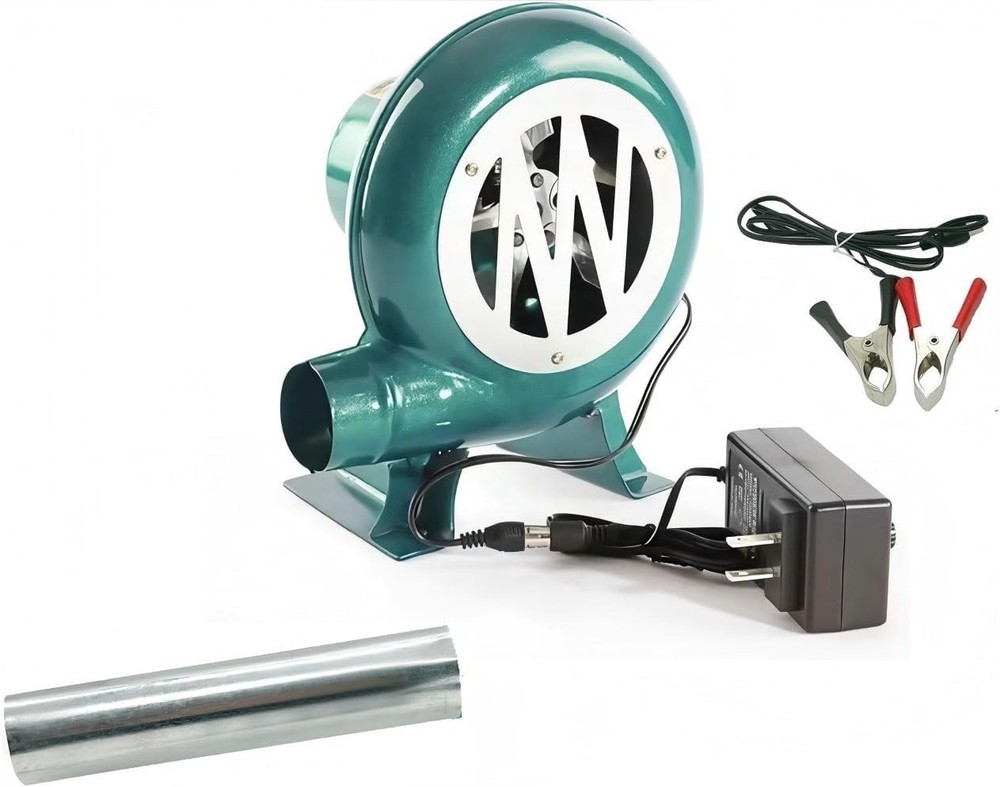 Dual BBQ Blower Charcoal Chimney Starter