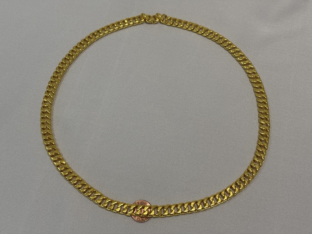 Pure 10K Yellow Gold Cuban Miami Style Link 10mm 23in 111g Chain Necklace