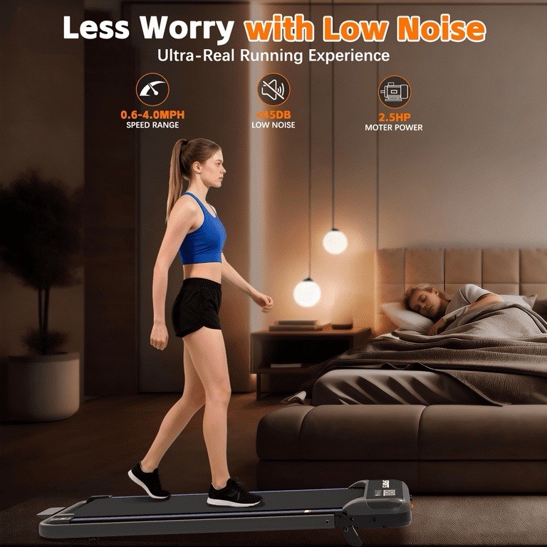 Cirui 3 in 1 Walking Pad, Foldable Treadmill with Remote Control & LED Display