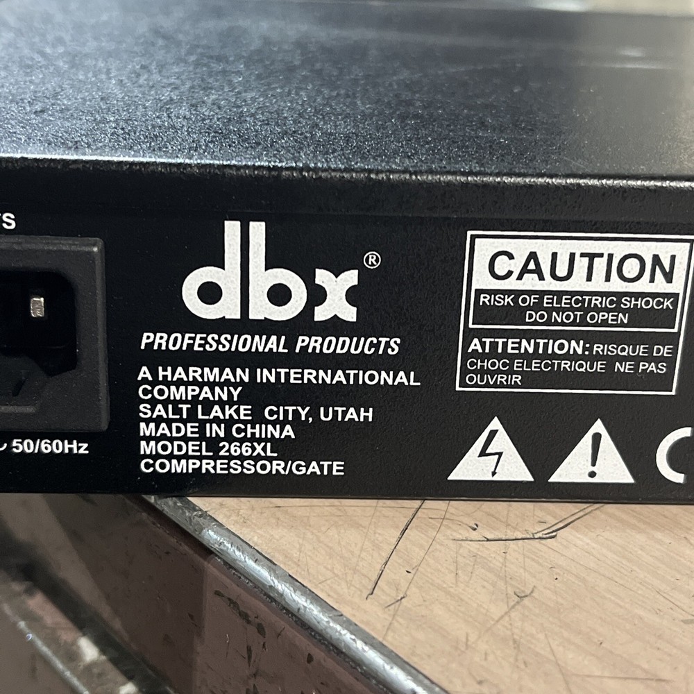 DBX 266XL STEREO COMPRESSOR GATE