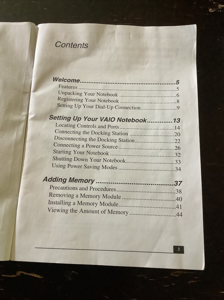 2 Sony VAIO Notebook Quick Start & Notes on Use PCG-R505 Series Computer manuals