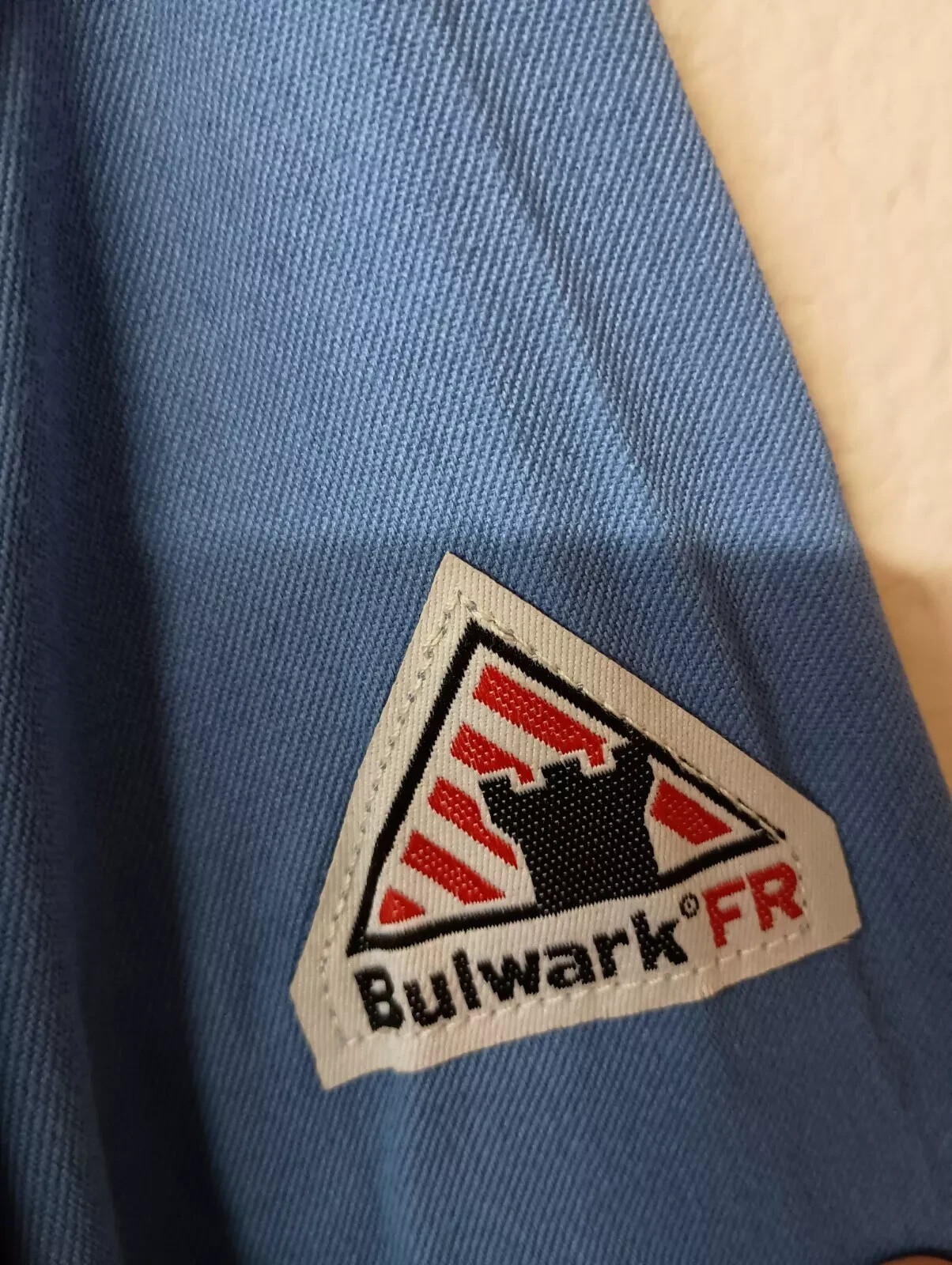 Bulwark FR Concealed Snap-Front Lab Coat Flame Resistant Blue NEW