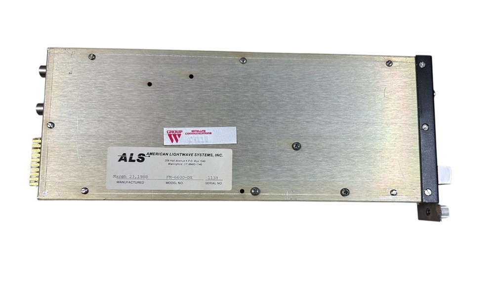 FM-6600-DX AMERICAN LIGHTWAVE SYSTEMS MODULE