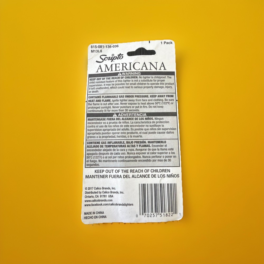 Scripto Americana Premium Quality Lighter *American Eagle Design*
