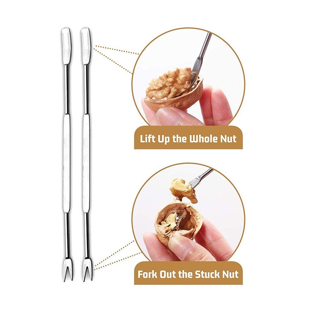 Heavy Duty Nutcracker Tool for Pecan, Walnut, Almond, Hazelnut & Chestnut