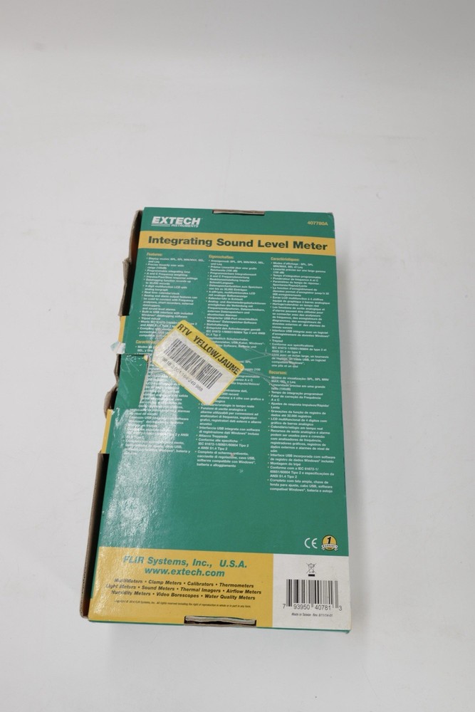 Extech 407780A: Sound Level Datalogger, Integrating with USB Interface