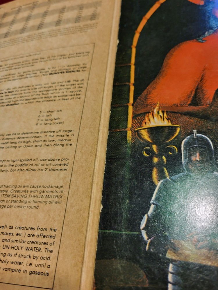 Dungeon Masters Screen Tri-fold Advanced Dungeons & Dragons - 1981 TSR 9024