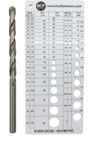 Screw Thread Gauge Metric SAE Drill Bit Tap Size