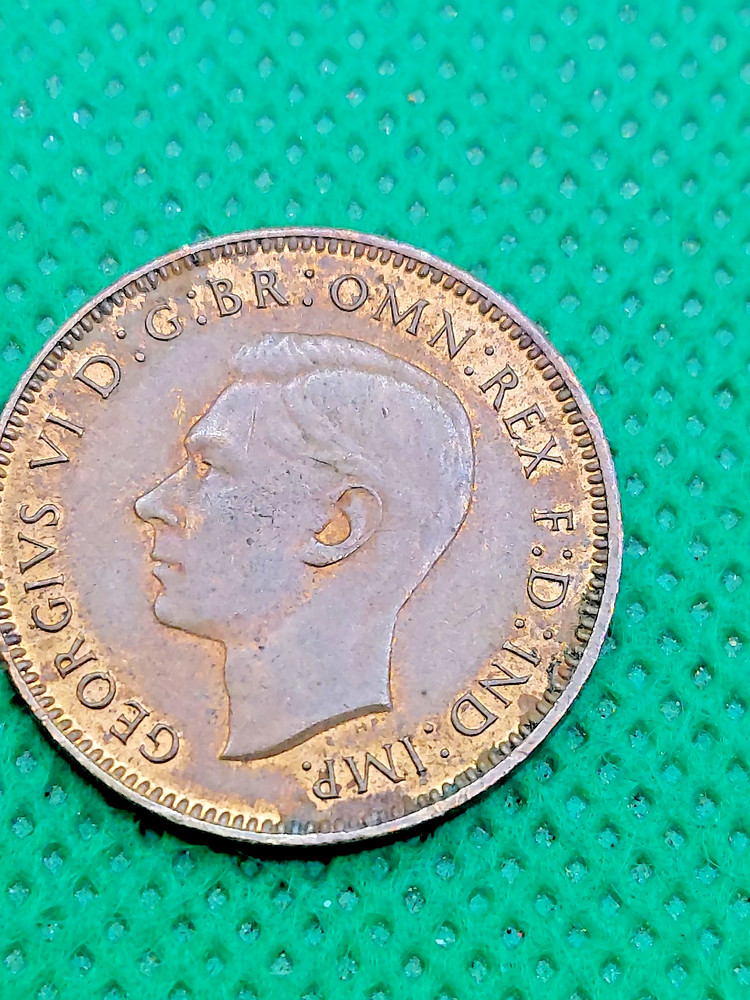 british farthing coin 1943