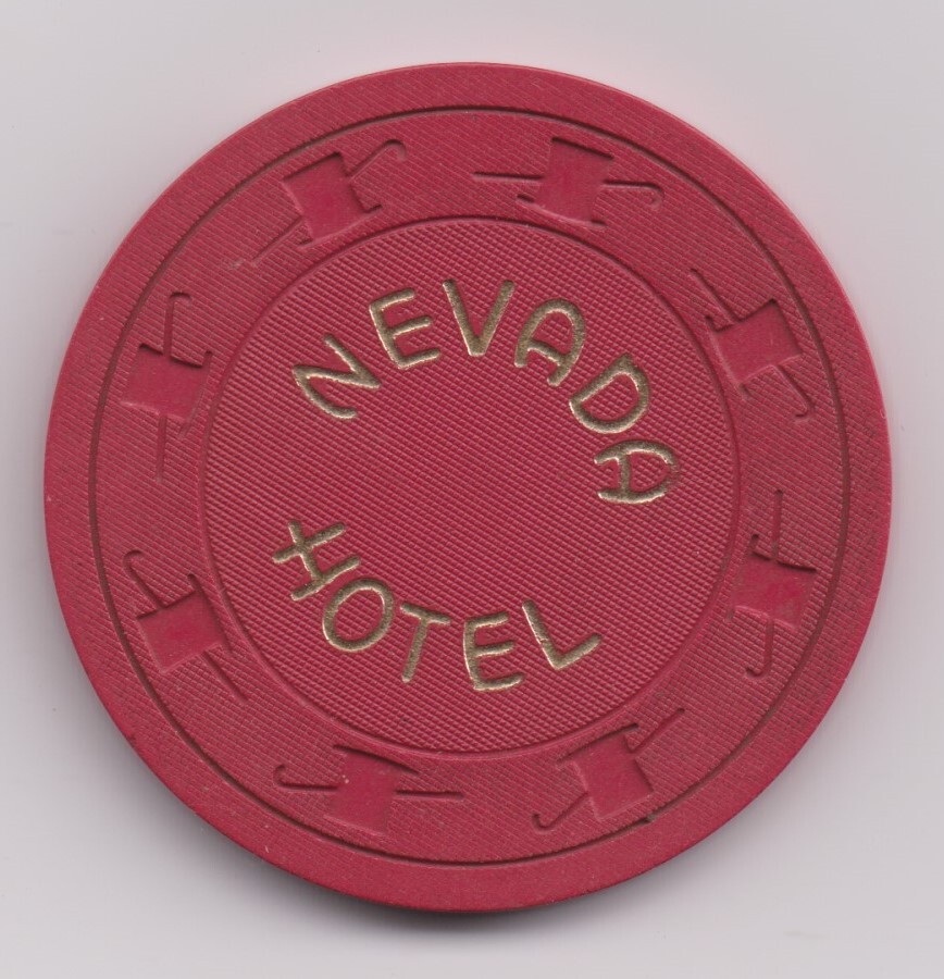 Hotel Nevada Roulette Chip 1950
