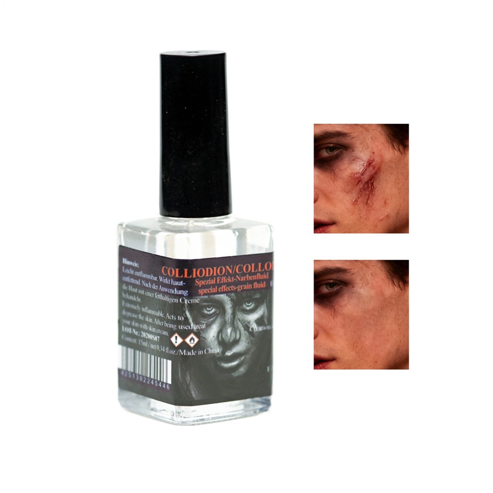 Rigid Collodion Scarring Liquid - Matte Clear Scars Makeup