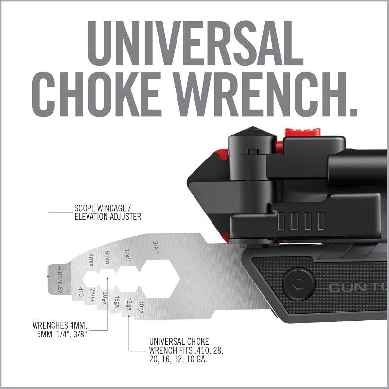 Gun Tool Max, 37-in-1 Multitool for Gunsmithing, Includes Pliers, Wire Cutters