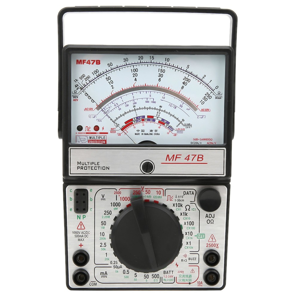MF47B Digital Screen Multimeter AC DC Voltage Current Detector