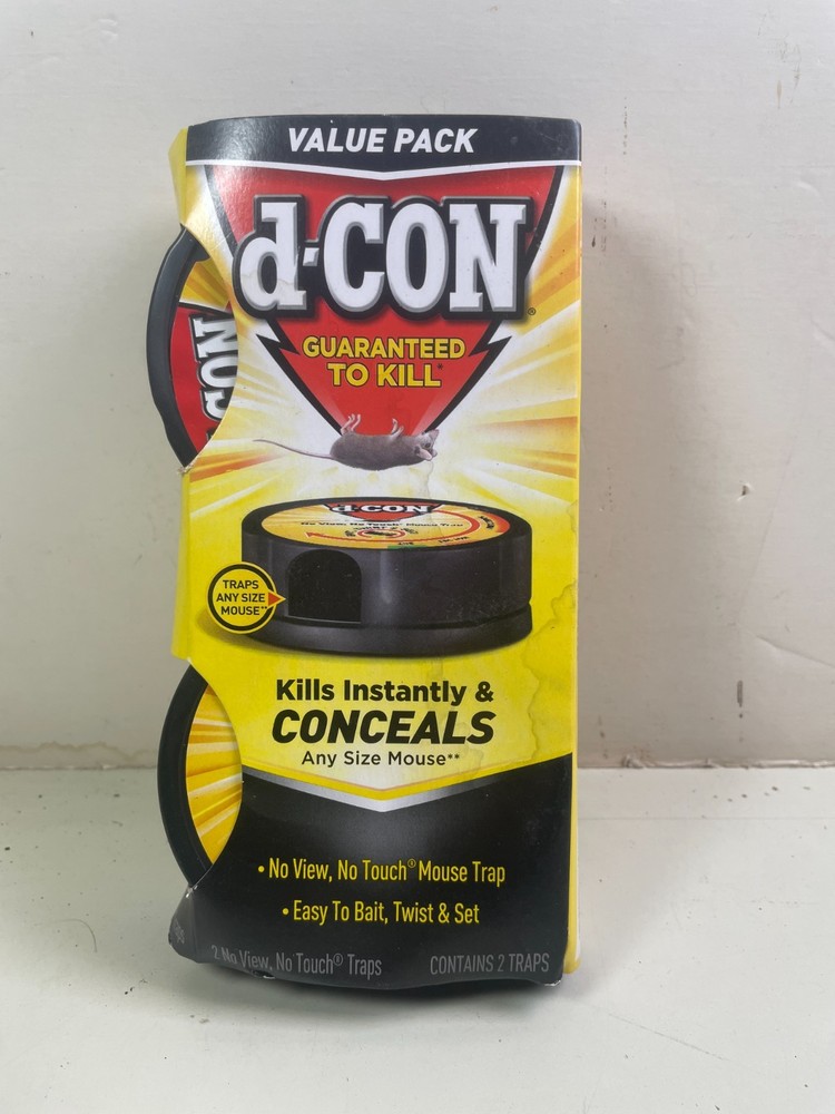 d-CON Value Pack No-View No-Touch Mouse Traps 2 Total Traps New