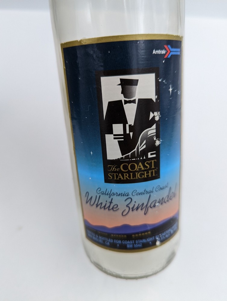 Amtrak The Coast Starlight Empty Wine Bottle Set of 3 - EMPTY